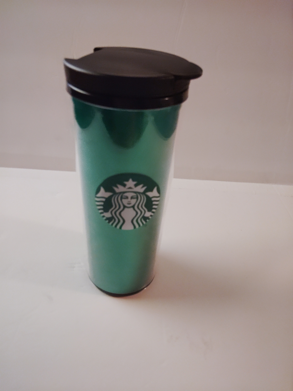 Starbucks Green Travel Tumbler with Black Lid